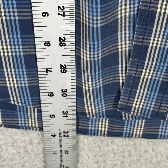 Brooks Brothers Mens Shirt L Blue Tan Plaid Button Down Long Sleeve - Picture 5 of 7